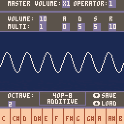 4OP-8 - synth patch editor