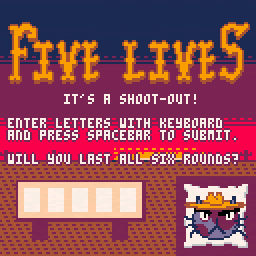 Five Lives - an anti-wordle puzzle game