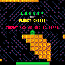 Lander on Planet Cheese