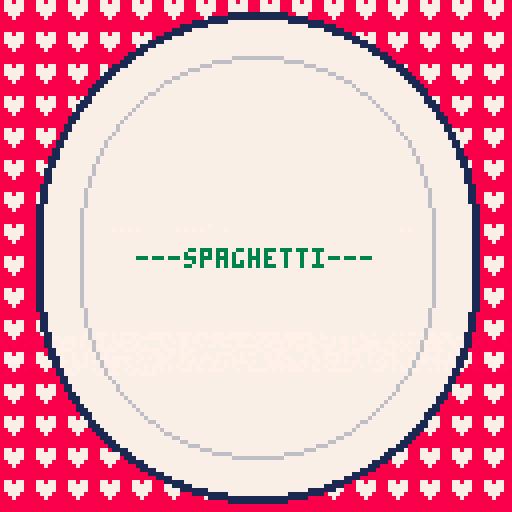 My First Pico-8 Game Spaghetti!