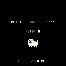 pet the dog!!!!!!!!!!