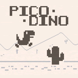 Pico Dino - Chrome's T-rex game reimagined