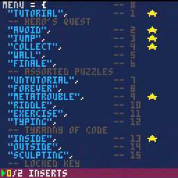 Repuzzle - a Pico-8 Coding Puzzle Game