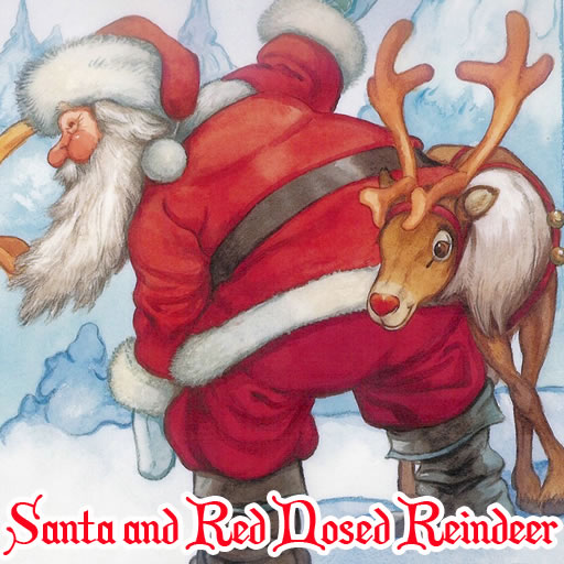 Santa and Red Nosed Reindeer Puzzle