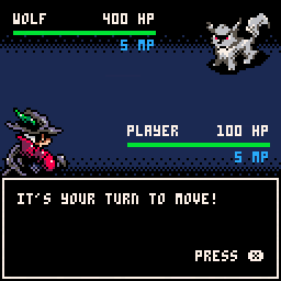 Wolfhunter Pokemon-like RPG combat